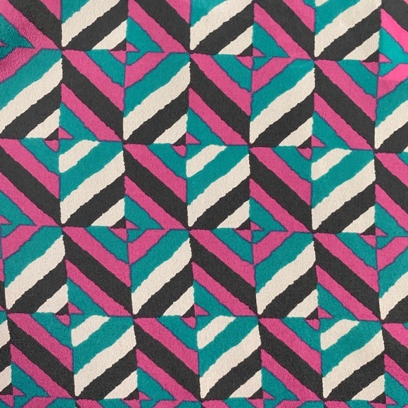 Ya Los Angeles Geometric Graphic Print Boatneck Mini Short Shift Dress Large L - Picture 13 of 15